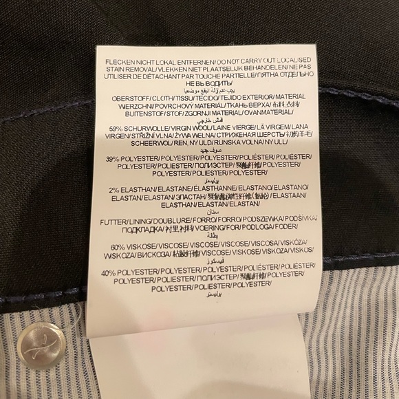 Brax Feel Good Black Virgin Wool Fancy Style Cooper Regular Fit Men’s Size 40x32 - Picture 8 of 8